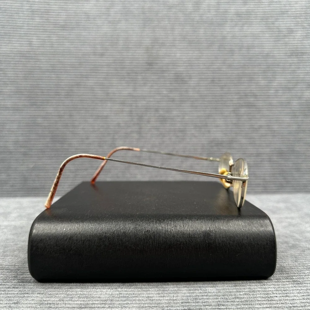 Vintage Oval Wire Frame Eyeglasses Metallic Minimalist Restoration Project